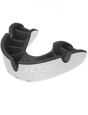 Opro Silver Match Level (10yrs - Adult) - White/Black